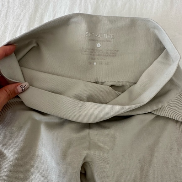 Set active oat milk beige Sculptflex leggings - Picture 2 of 3